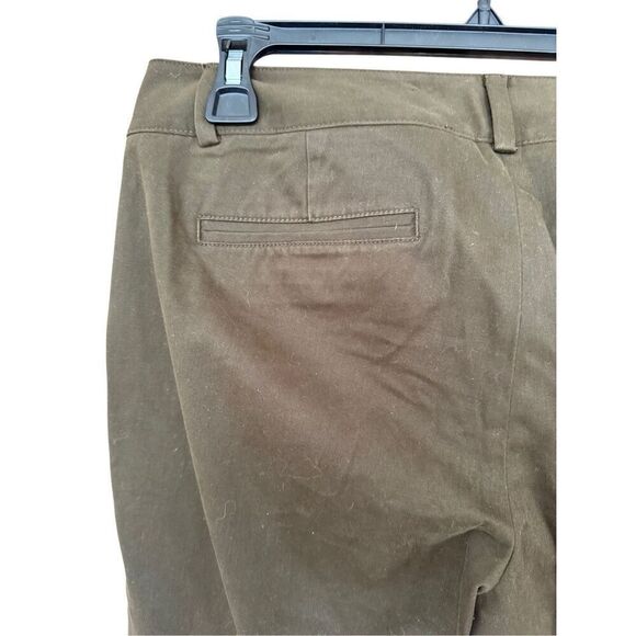 NWT Talbots Womens Brown Signature Flat Front Straight Leg Chino Pants Size 6 - Picture 12 of 14